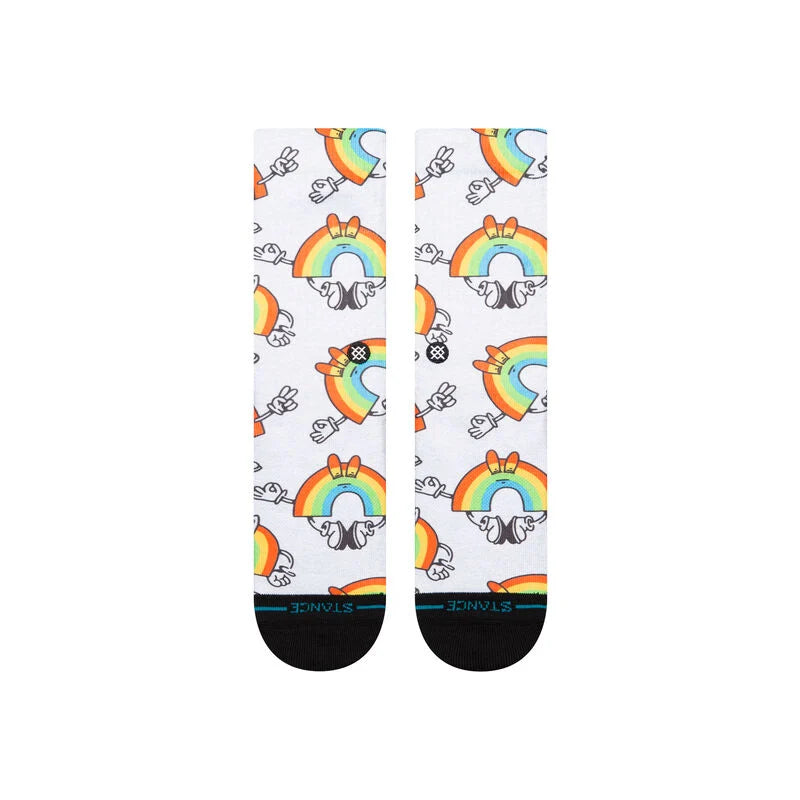 Stance Vibeon Poly Crew Socks - Rainbow
