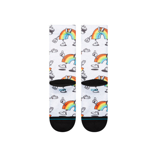 Stance Vibeon Poly Crew Socks - Rainbow