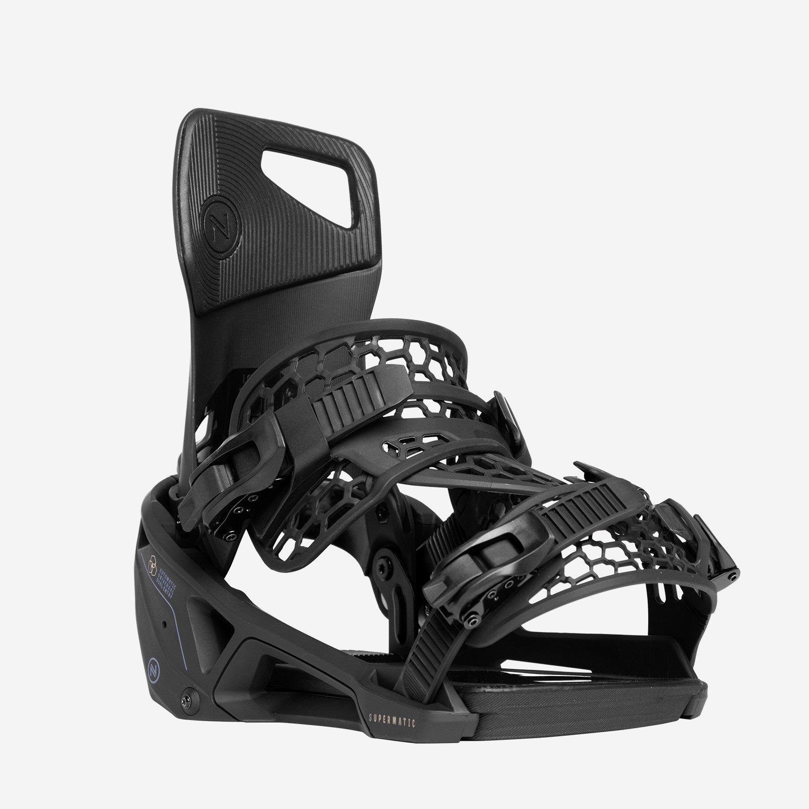 NIDECKER SUPERMATIC （Ｌsize） Nidecker Supermatic Snowboard Bindings 2024 - Black