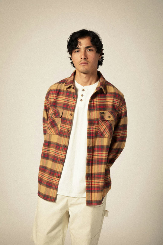 Brixton Men's Bowery Long Sleeve Flannel