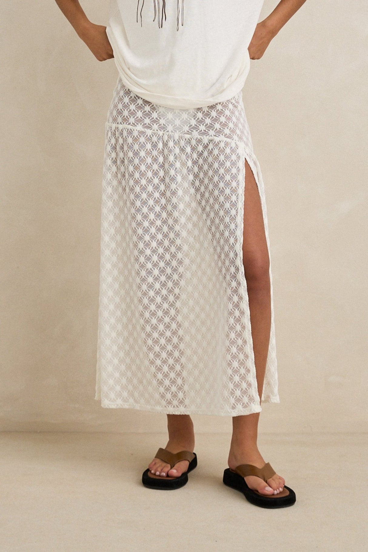 Rhythm Gigi Lace Maxi Skirt