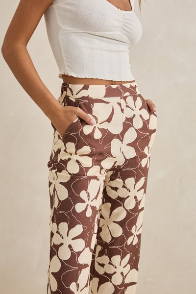 Rhythm Melia Floral Wide Leg Pant