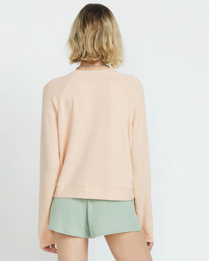Volcom Lived In Lounge Frenchie Raglan - Champagne Gold