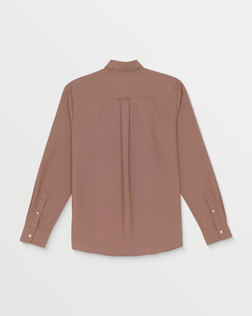 Volcom Veeco Oxford Long Sleeve Shirt - Nutmeg