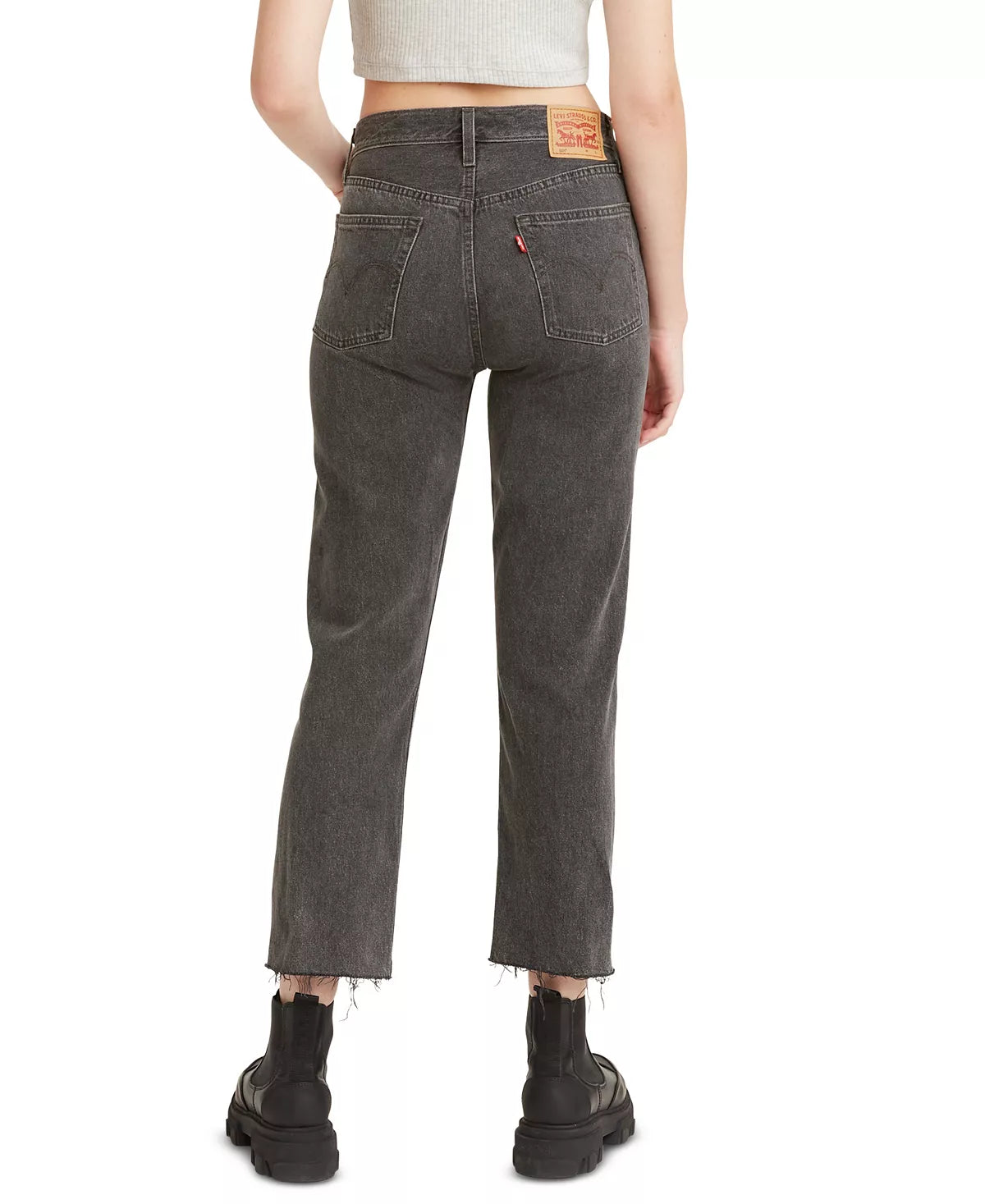Levi's 501 Cropped Straight-Leg Jeans