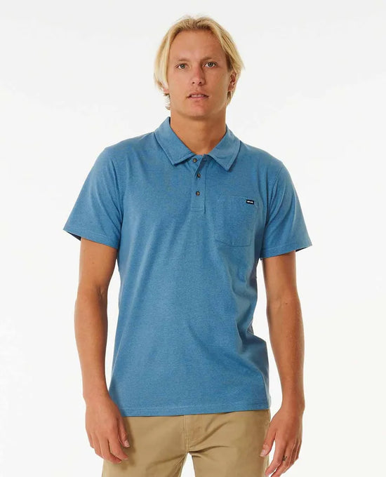 Rip Curl Too Easy Polo Shirt - Dusty Blue