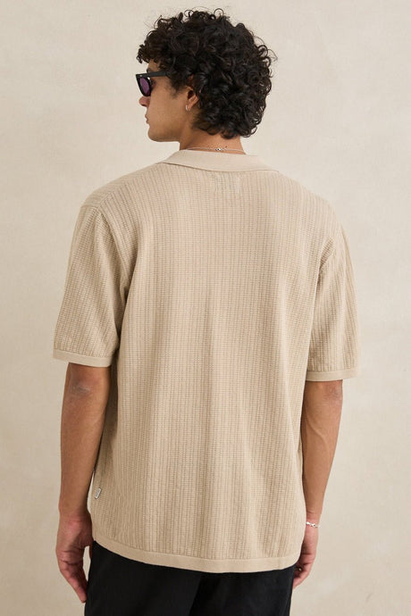 Rhythm Textured Knit Short Sleeve Shirt