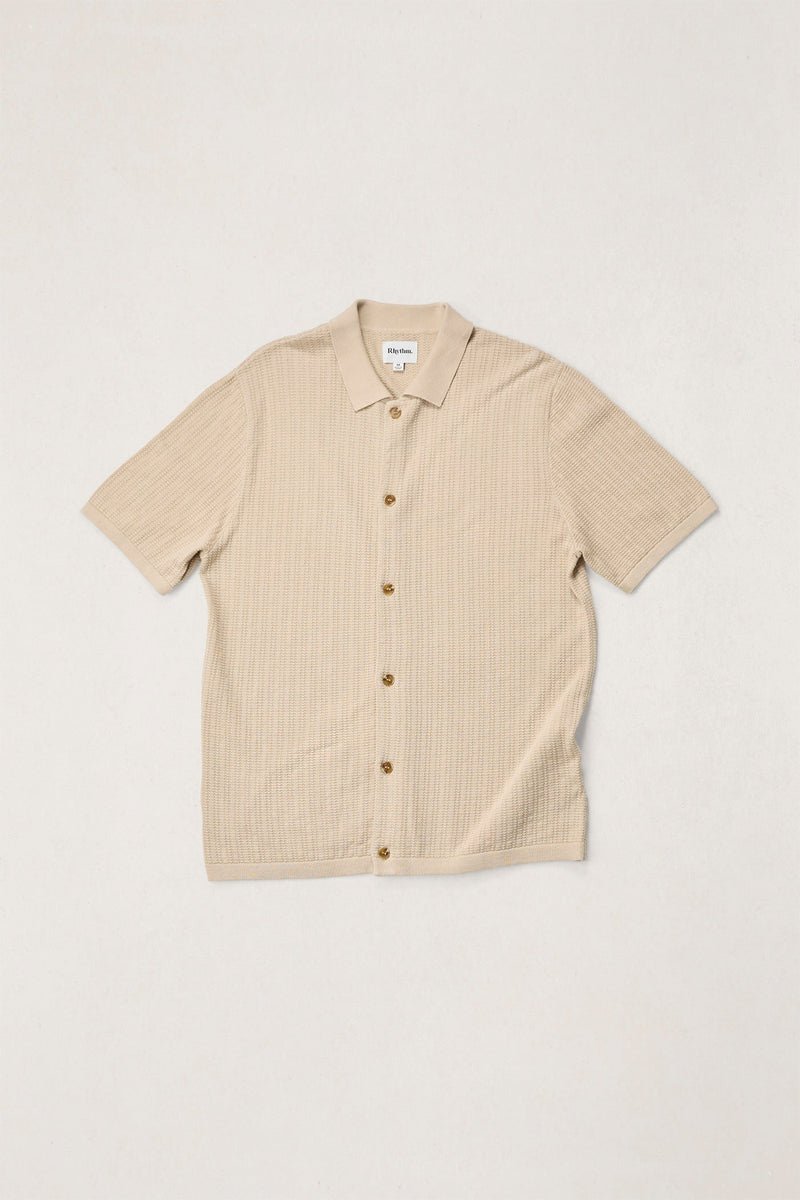 Rhythm Textured Knit Short Sleeve Shirt