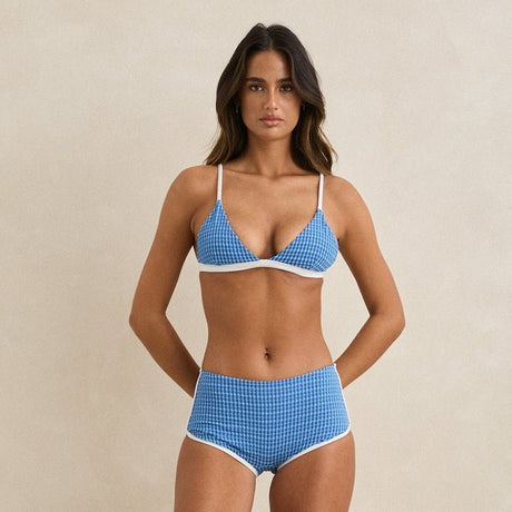 Rhythm Lola Check Boyleg Swimwear Pant