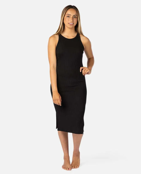 Rip Curl Premium Rib Racer Dress - Black