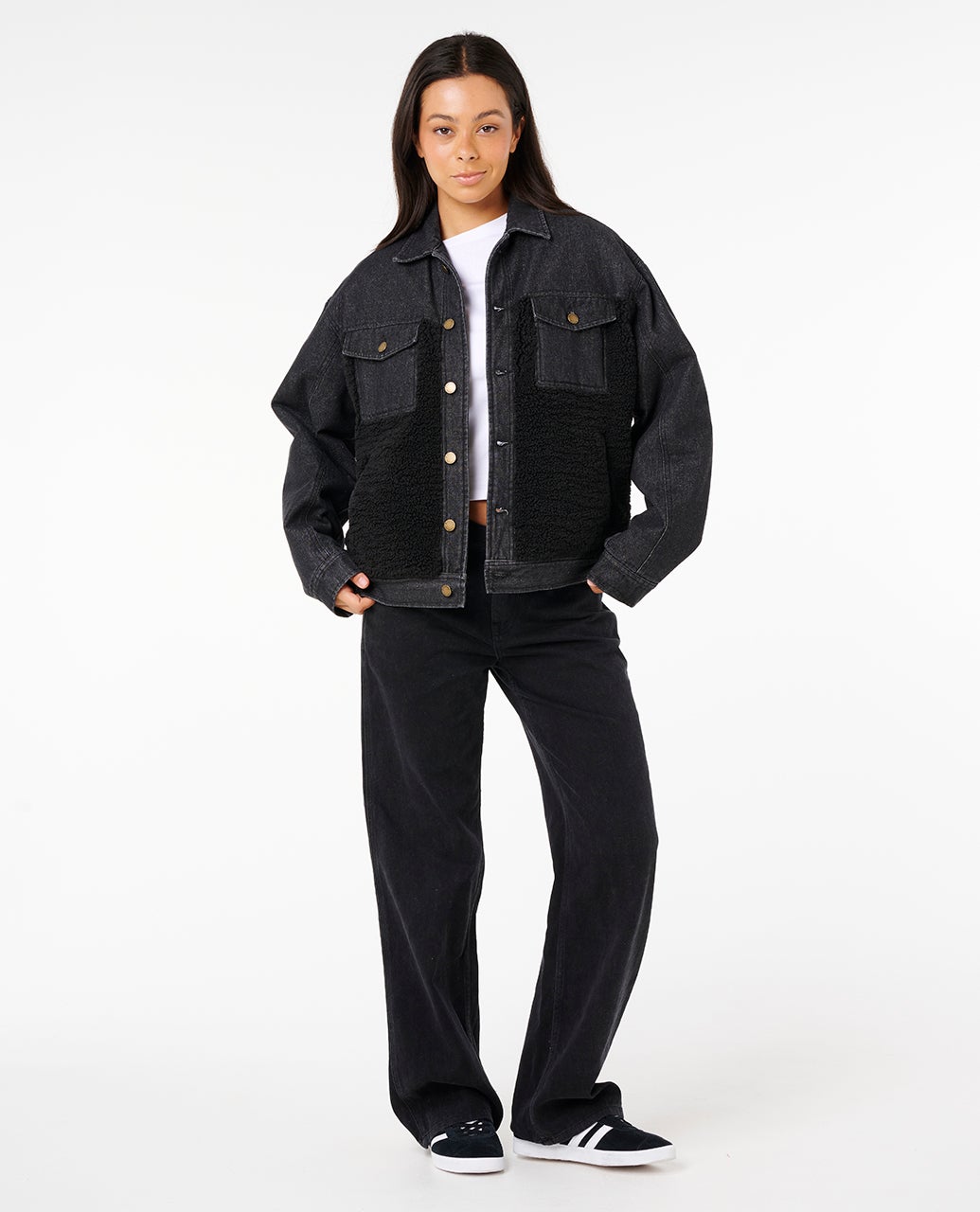 Rip Curl Women's Cruisin Sherpa Denim Jacket