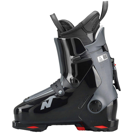 Nordica alpine ski boot with buckle closure, padded collar, and grippy rubber sole