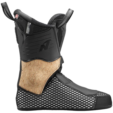 Nordica alpine ski boot with cork accent panel and perforated mesh toe box