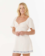 Rip Curl Oceanic Embroidered Short Sleeve Mini Dress