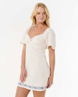 Rip Curl Oceanic Embroidered Short Sleeve Mini Dress