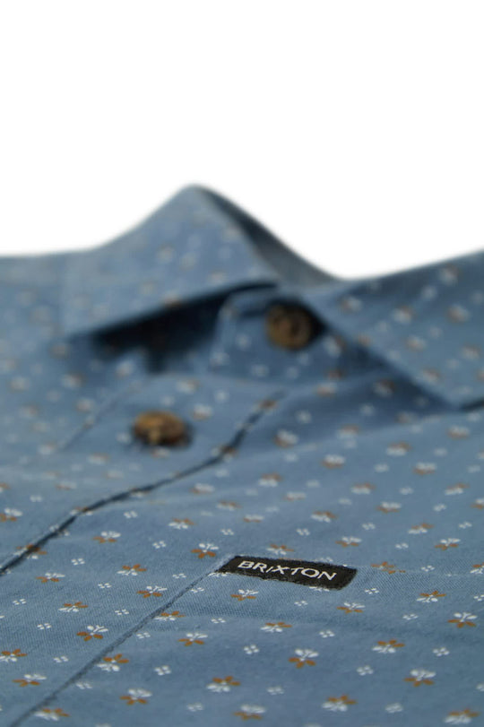 Brixton Men's Charter Print Short Sleeve Woven