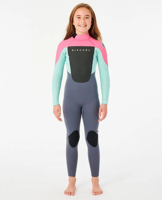Load image into Gallery viewer, Rip Curl Juniors Omega 4/3 Back Zip Unisex Wetsuits (8-16 years) - Pink

