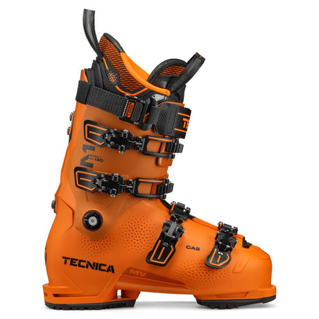 Tecnica Mach1 MV 130 alpine ski boot with four buckles and power strap