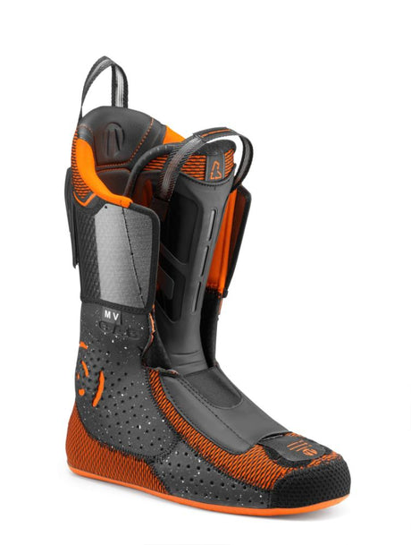 Tecnica Mach1 MV alpine ski boot with textured shell and pull loop