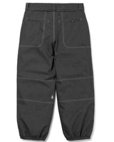 Volcom men's relaxed fit cargo pants with contrast stitching and elastic cuffed ankles