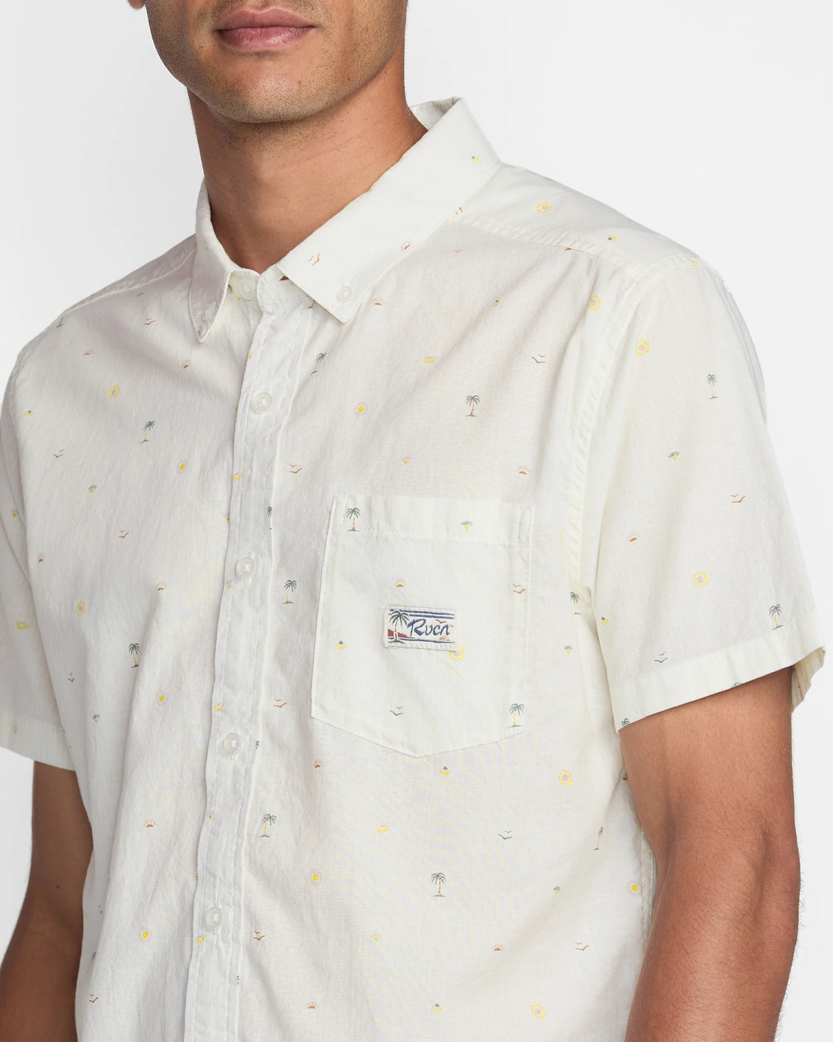 RVCA Exotica Seersucker Short Sleeve Shirt