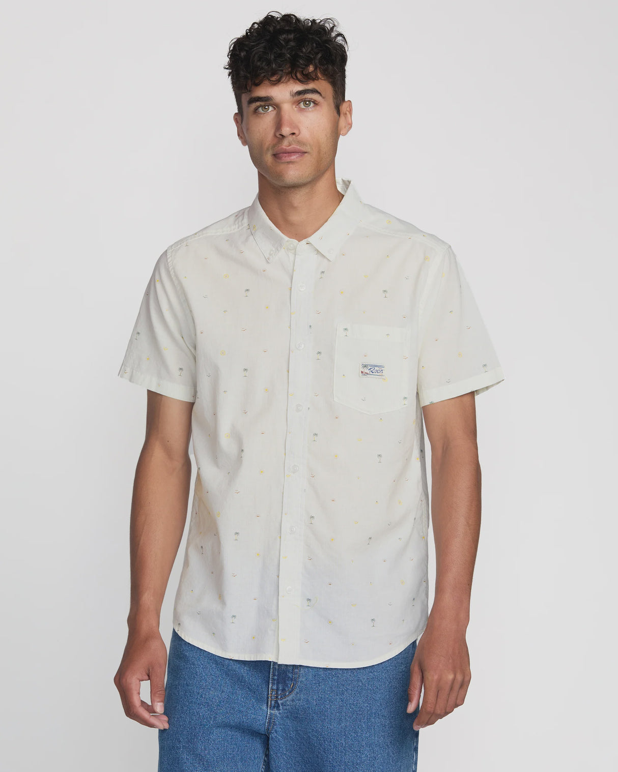 RVCA Exotica Seersucker Short Sleeve Shirt