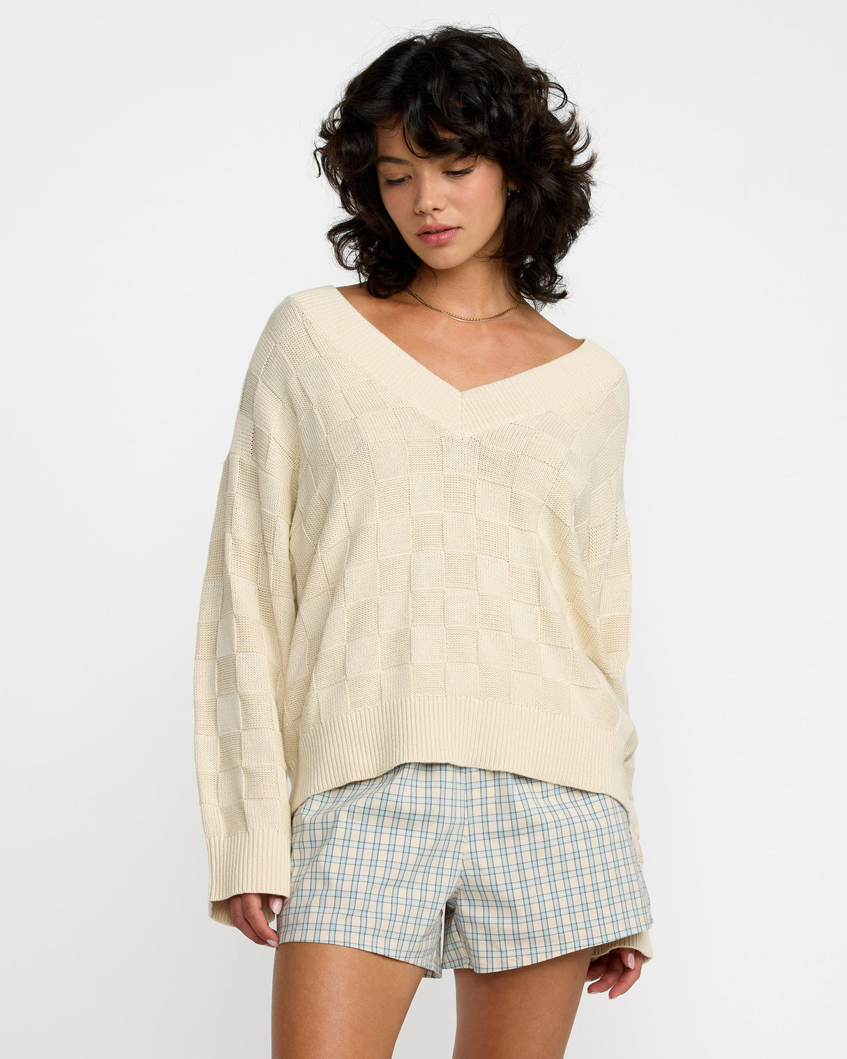 RVCA Harmony V Neck Sweater
