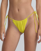 RVCA Solid Slide Tie Skimpy Bikini Bottom