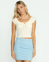 Billabong Mia Tie-Front Top