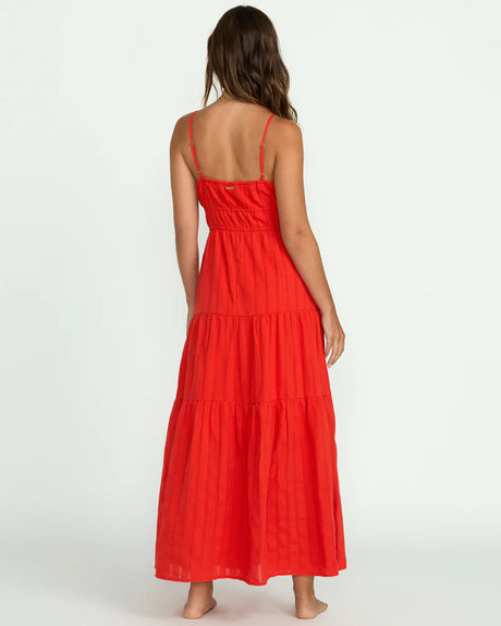 Billabong Red Aloha Maxi Dress