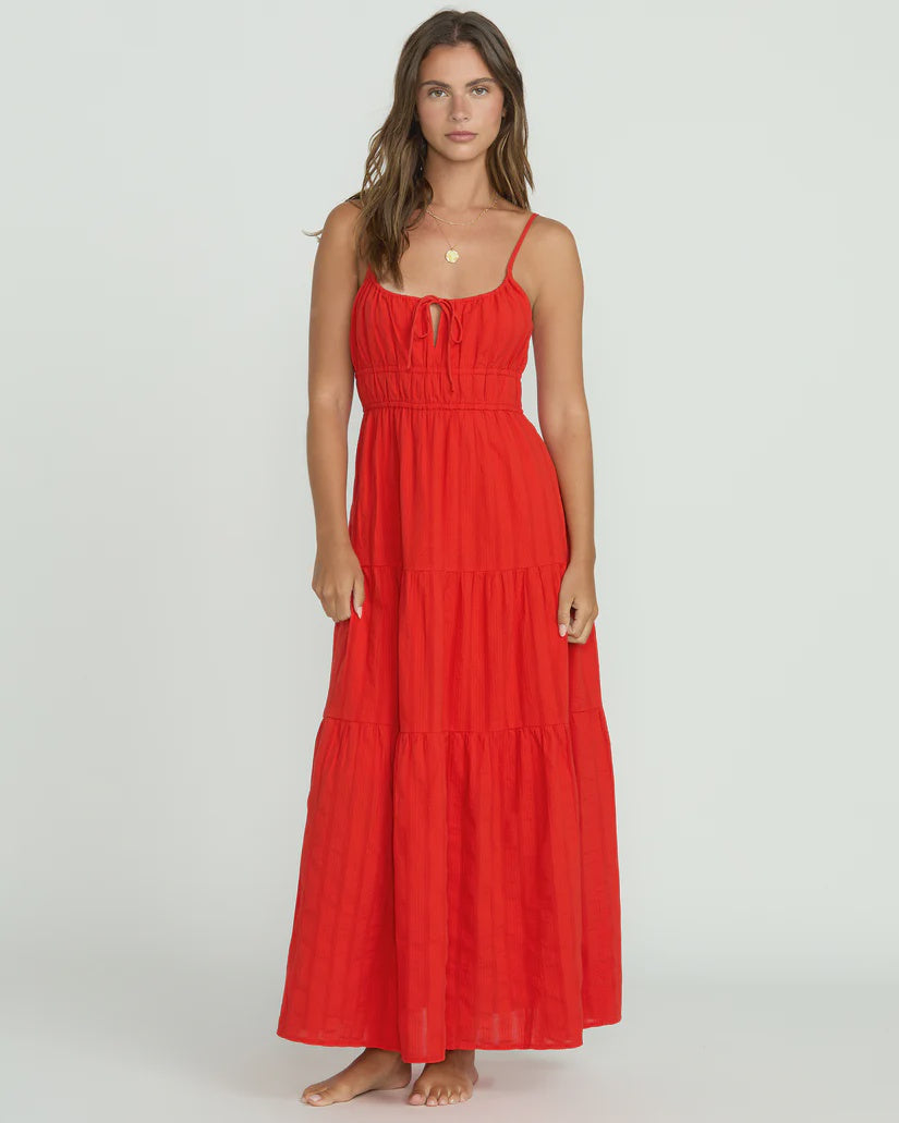 Billabong Red Aloha Maxi Dress