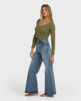 Billabong Free Fall Flare Denim Pant