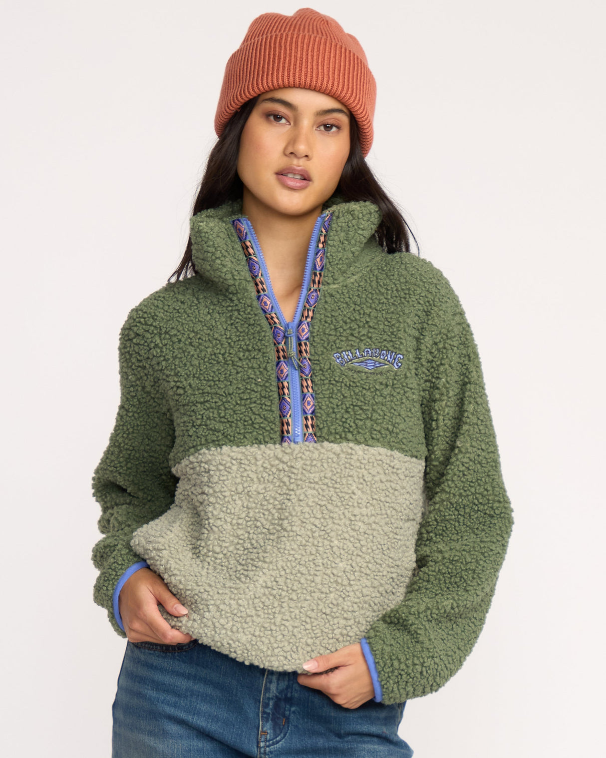Billabong Horizon Mock Neck Half Zip fleece