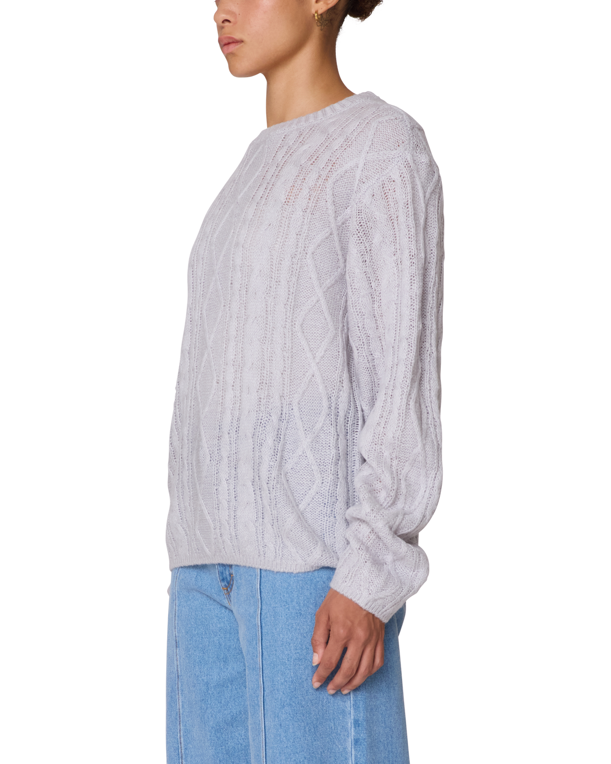 Obey Isabella Loose Cable Sweater
