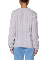 Obey Isabella Loose Cable Sweater