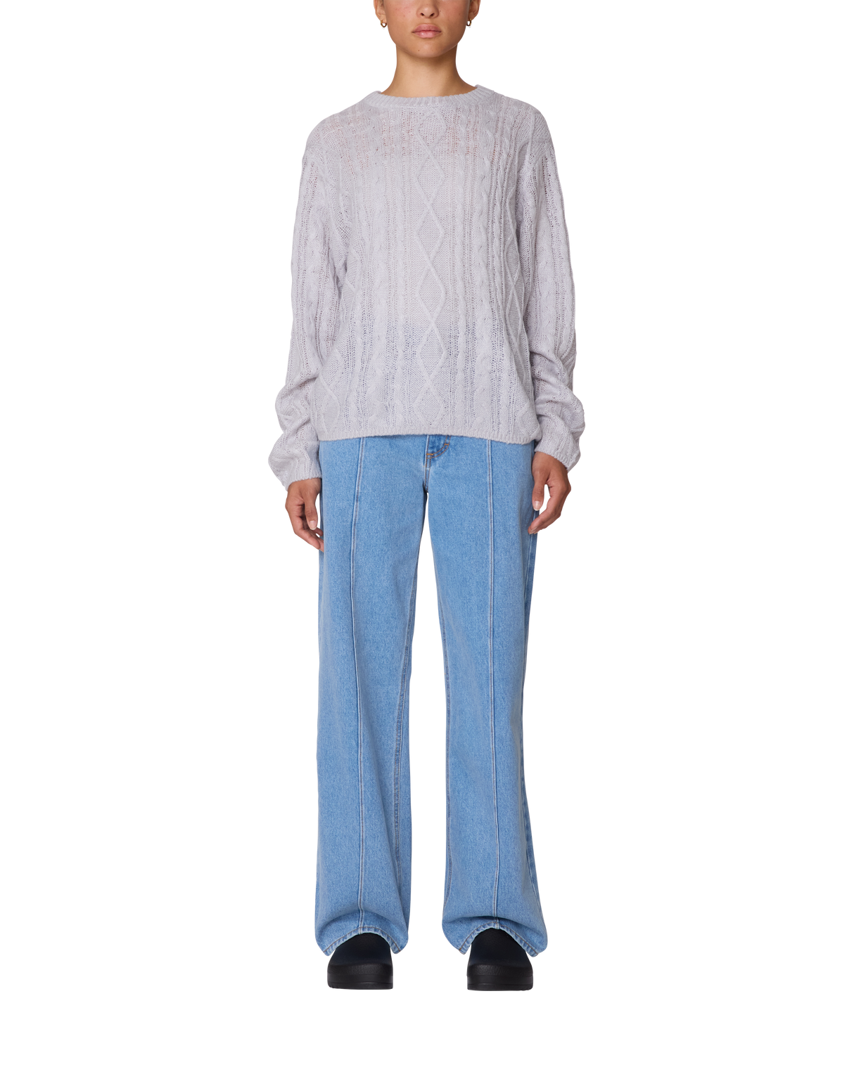 Obey Isabella Loose Cable Sweater