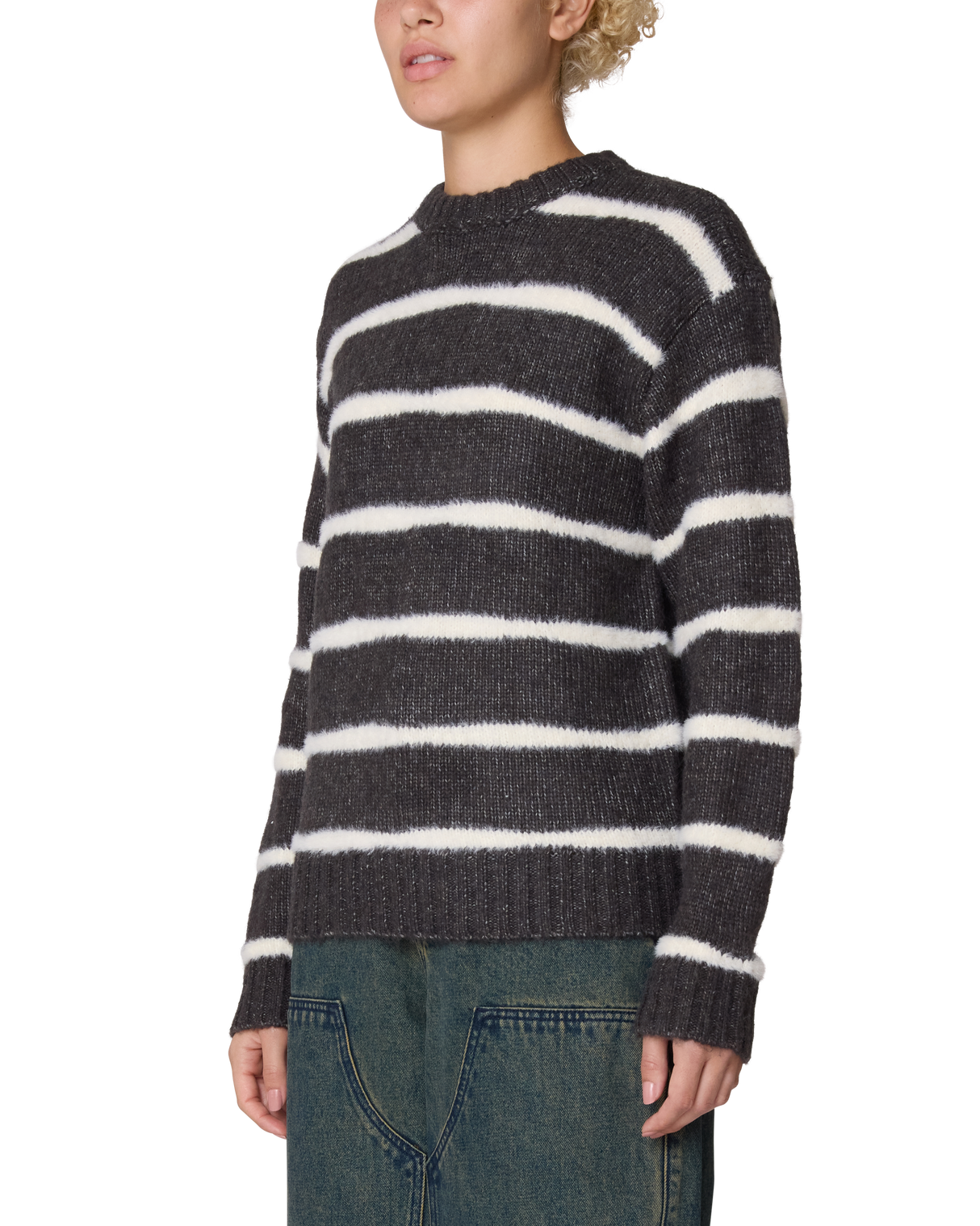 Obey Casey Stripe Crew Sweater