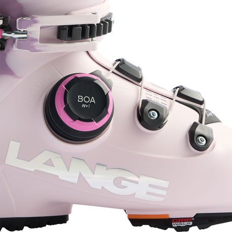 Lange ski boot featuring BOA H+1 dial closure system and Grip Walk sole