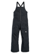 Burton women's Gore-Tex bib snow pants with suspenders and front zip closure