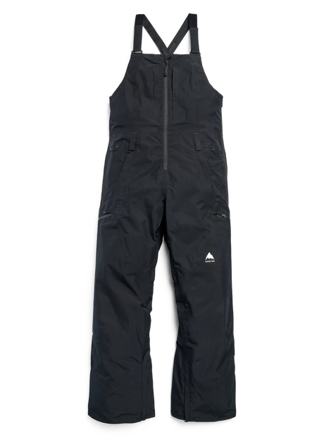 Burton women's Gore-Tex bib snow pants with suspenders and front zip closure