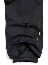 Burton women's bib snow pants lower leg detail showing gaiter cuff and pocket
