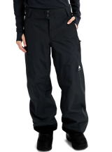 Burton women's relaxed fit snow pants with dual button closure and side pockets