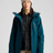 Burton women's 3-in-1 snow jacket with quilted liner vest and hood, worn open