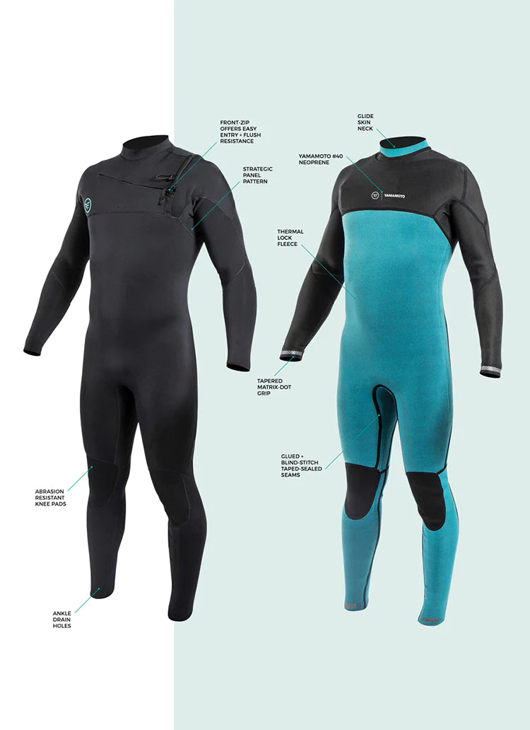 Ride Engine Onsen 5/4/3 Men's Front Zip Hooded Full Wetsuit