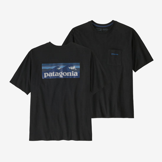 Patagonia Men's Boardshort Logo Pocket Responsibili-tee - Ink Black