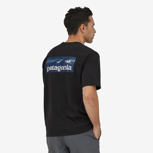 Patagonia Men's Boardshort Logo Pocket Responsibili-tee - Ink Black