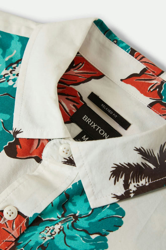 Brixton Men's Cru Print Short Sleeve Woven