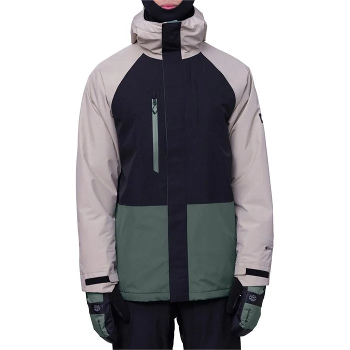 686 Men's Gore-Tex Core Insulated Jacket - Putty Black Cypress Green