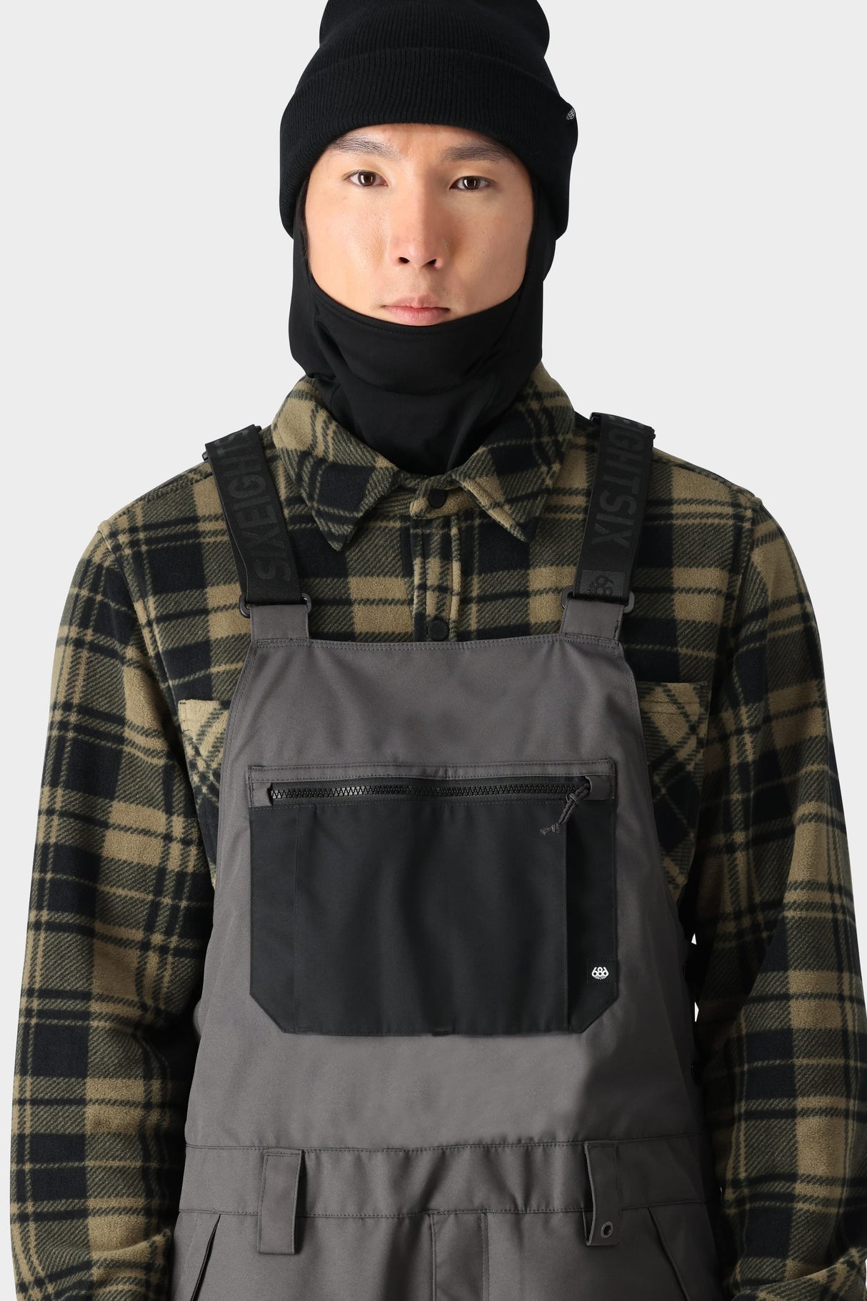 686 Men's Hot Lap Insulated Bibs - Charcoal Black