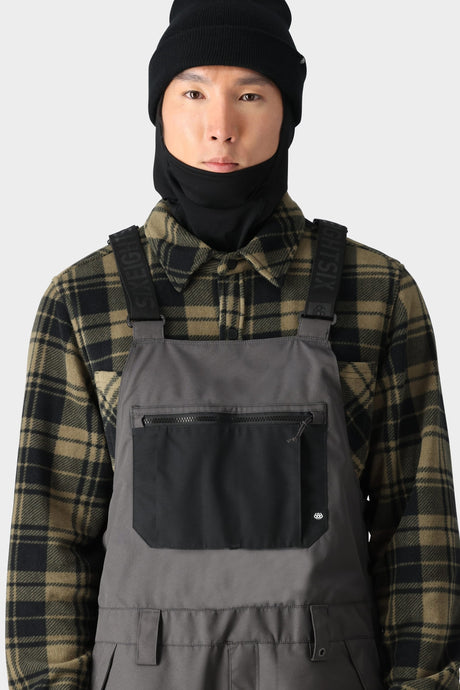 686 Men's Hot Lap Insulated Bibs - Charcoal Black